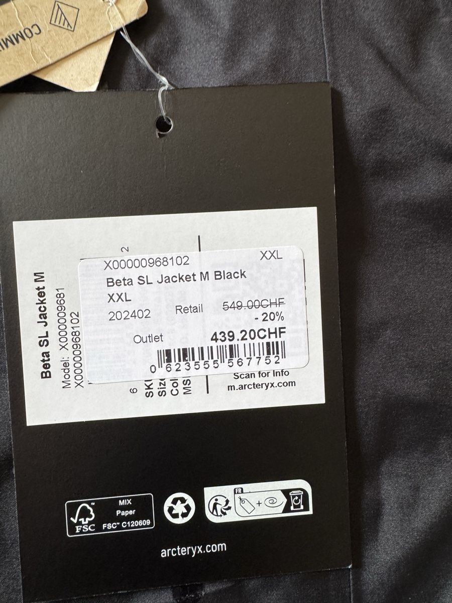 Arcteryx Vestes: Arc’teryx Beta SL XXL – Neuf avec emballage d'origine à Rapperswil SG par pli_fz9r 3