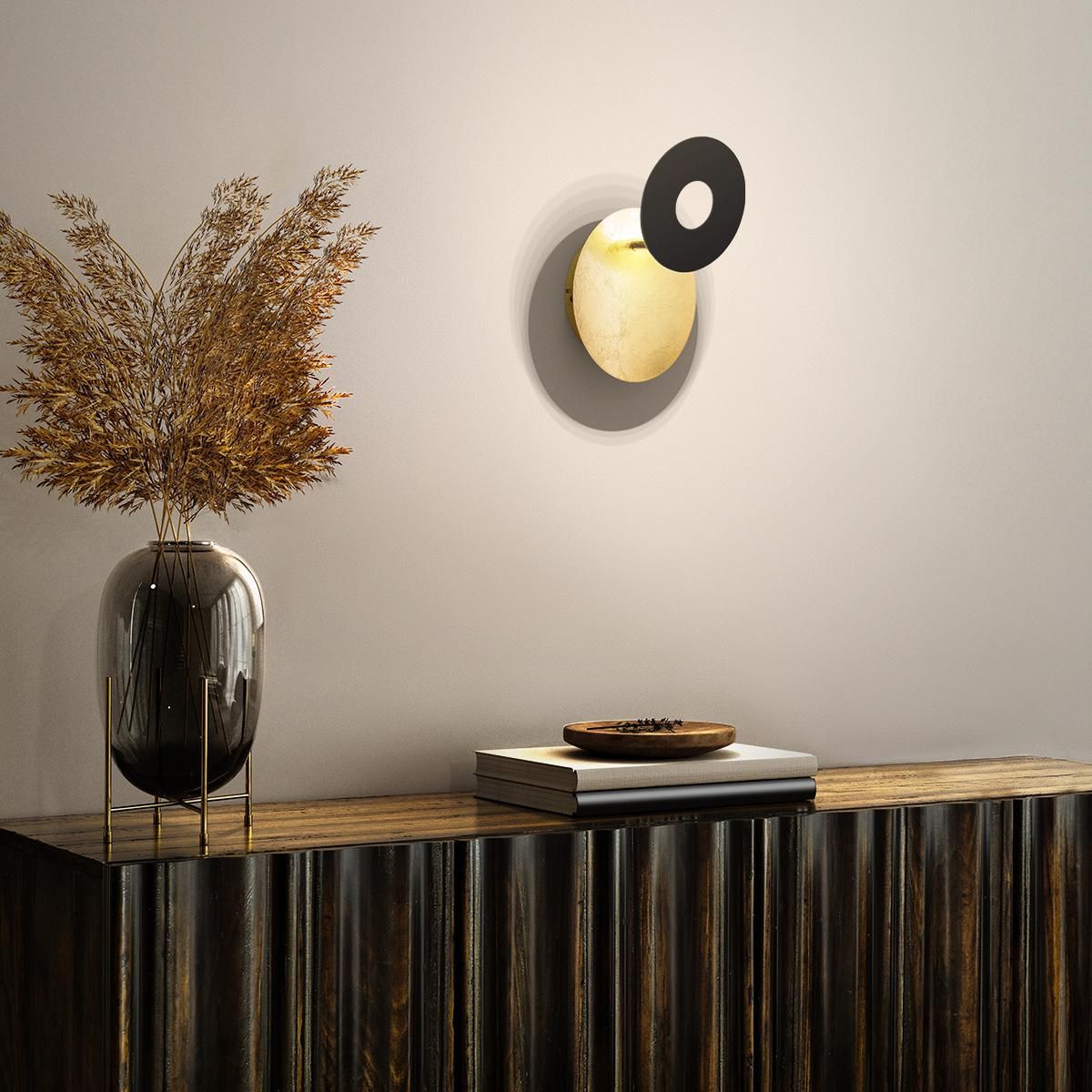 Lampade: LED Wandleuchte, Gold, 18 cm x 14 cm – Nuovo (secondo la descrizione) da Kreuzlingen venduto da Smart-Light 1