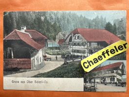 Antike Ansichtskarte Gruss aus Ober Scherli-Au, 1915!