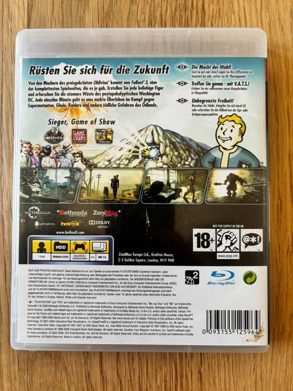 Jeux: PS3 Fallout 3 - deutsch - ohne Anleitung – D'occasion à Schüpfheim par Flashbang3250 1