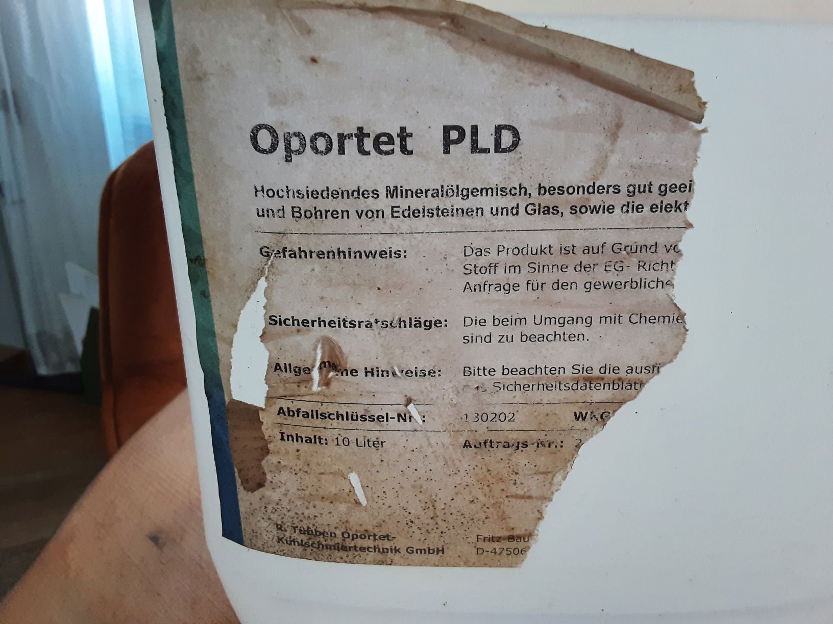 Tutte le macchine: Oportet PLD Mineralöl, 10 Liter – Usato da Fraubrunnen venduto da Snoorly