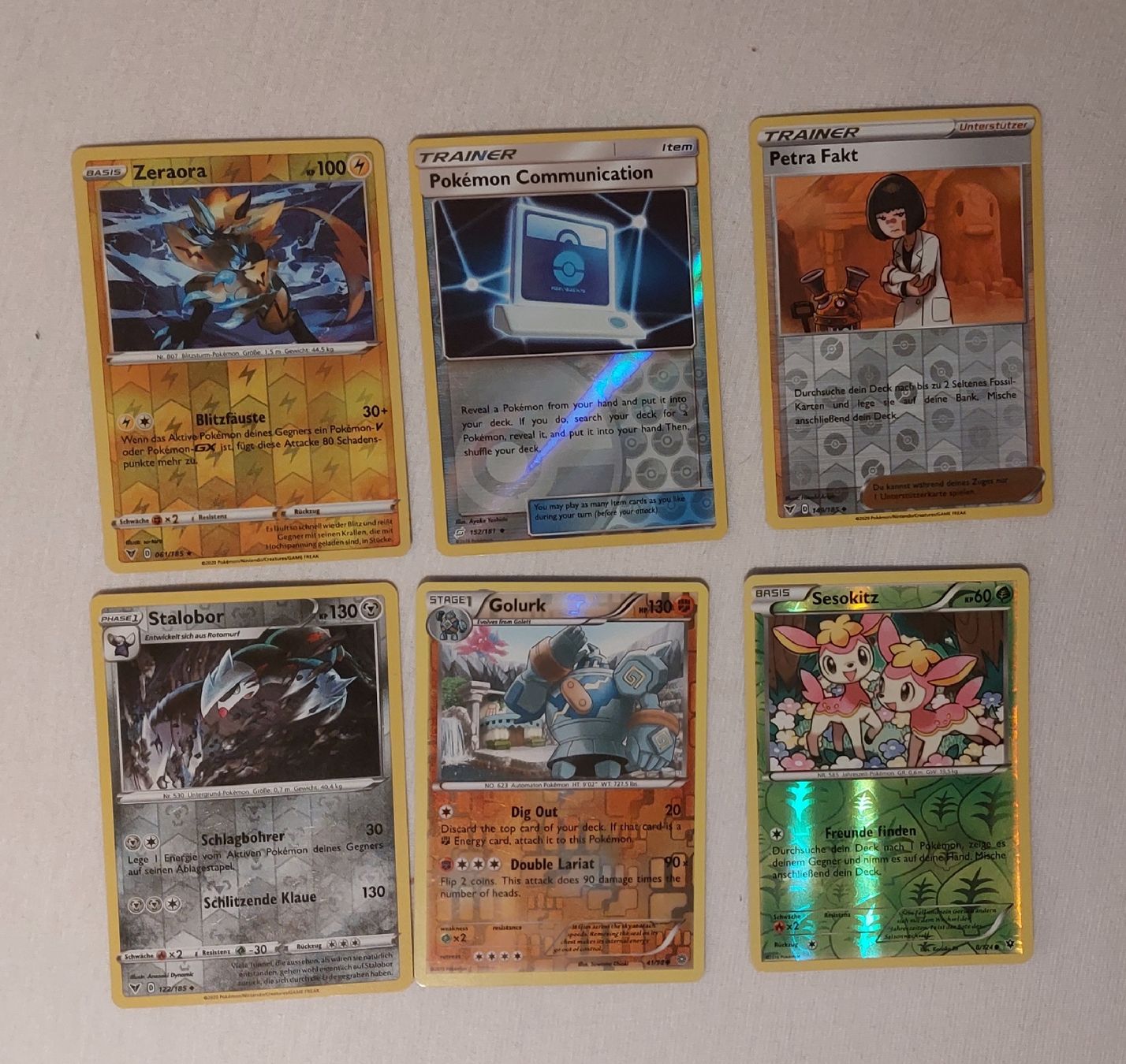 Giochi: 6x Pokémon Reverse Holo Karten (Ab 1.-) – Usato da Basel venduto da jan_3