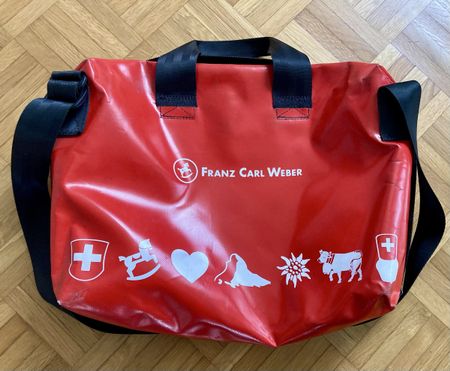 Franz Carl Weber Tasche m. Schaukelpferd ROT & KULT !