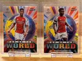 Topps Finest 24/25 - Bukayo Saka / William Saliba - Arsenal
