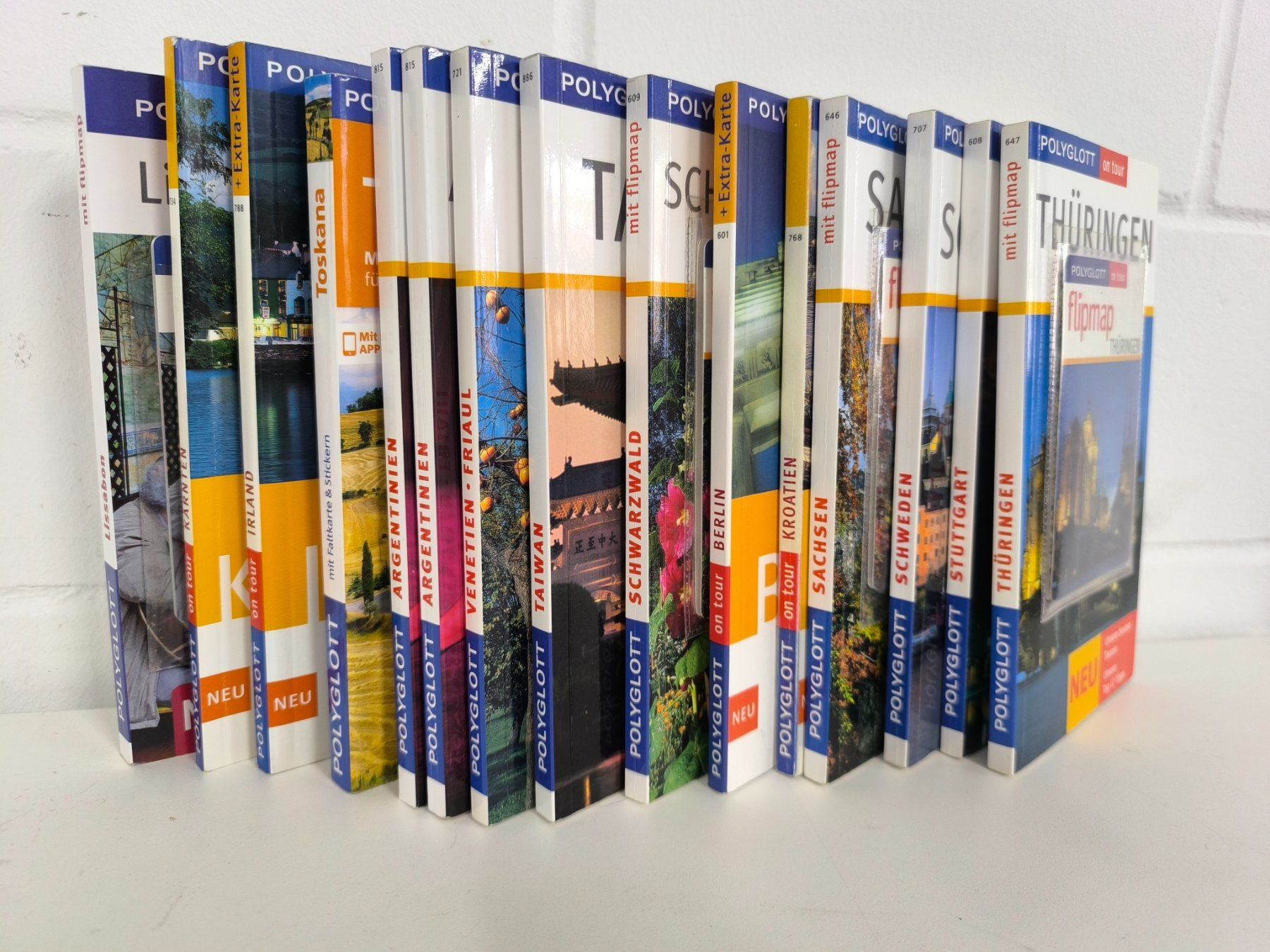 Libri: Polyglott Reiseführer-Sammlung, 15 Stück, div. Destinationen – Usato da Rüti ZH venduto da Restwert_Rueti_ZH 2