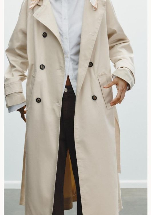 Zara Mäntel: ✨ZARA Trend Trenchcoat Halstuch Beige,  Gr.M NEU Fr.139.00✨ – Neu und originalverpackt aus Rotkreuz von beltraum 5