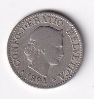 10 Rappen 1894 rar versch  5-6%
