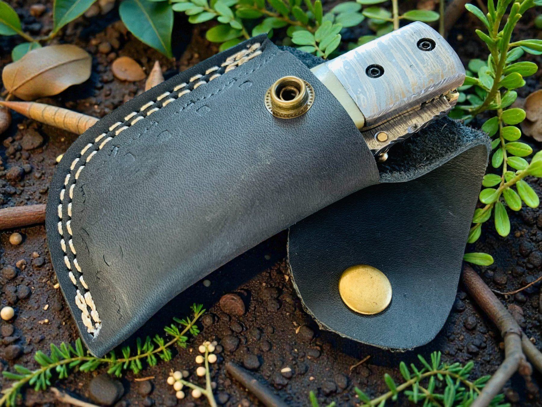 Coltelli tascabile: Damast Messer Klappmesser HANDMADE 19cm bergmann No. 05 – Nuovo e nell'imballaggio originale da Bergdietikon venduto da shopAgent 2