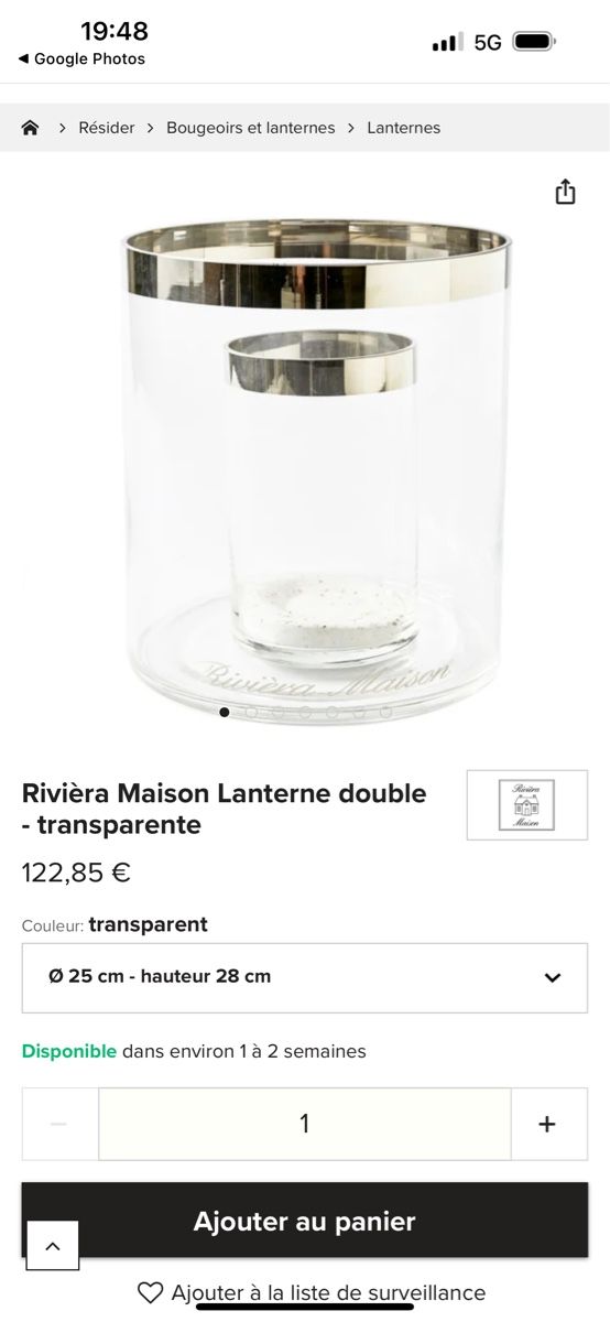 Riviera Maison Tutte le decorazioni: Rivièra Maison Lanterne double - transparente – Nuovo (secondo la descrizione) da Bulle venduto da Zaman66 9