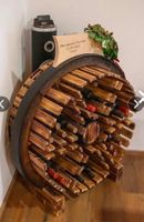 ORIGINAL RUSTIKALES WEINREGAL AUS HOLZFASS HANDARBEIT