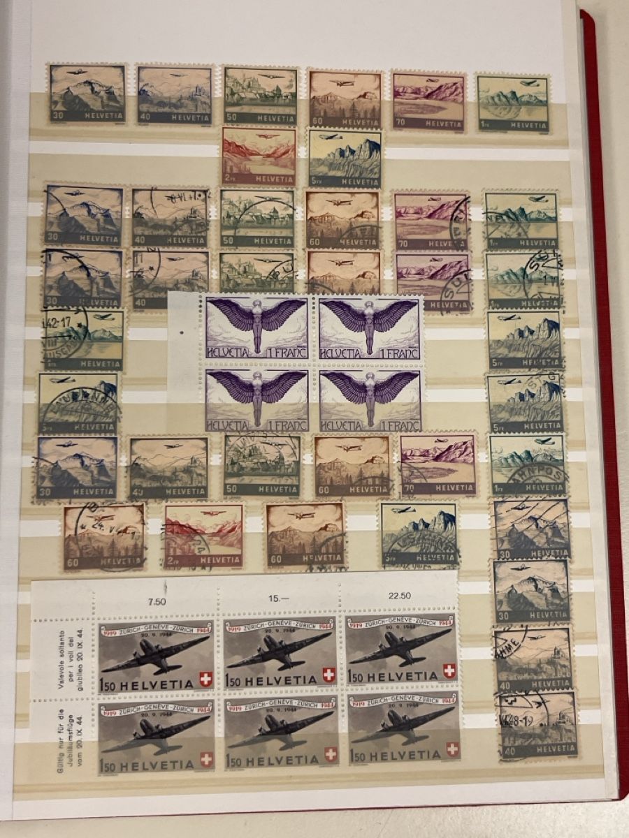Tutti i francobolli: Grosse hochwertige CH - Flugpost Briefmarken Sammlung TOP++ – Usato da Dettighofen venduto da Moshop 6