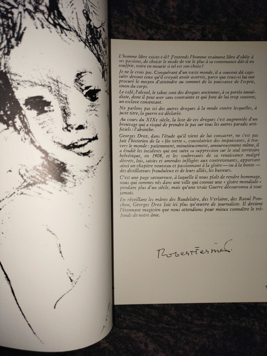 Libri: FEU...L'ABSINTHE GEORGES DROZ – Usato da Cortaillod venduto da rozinna 2