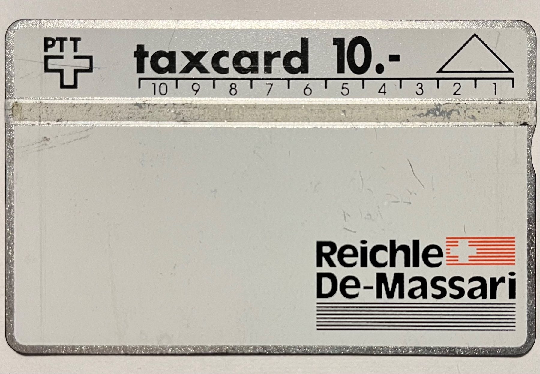 Schede telefoniche: taxcard 10.- Reichle De-Massari – Usato da Altdorf UR venduto da Mini037