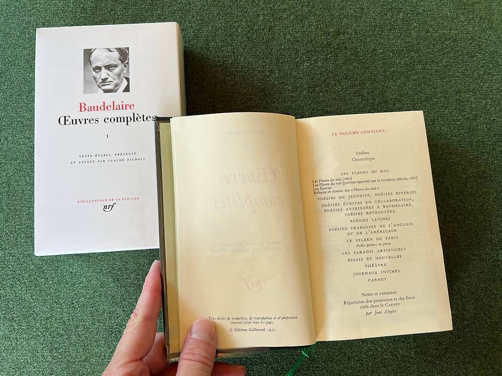 Livres: Oeuvres complètes, Baudelaire, Pléiade, tome 1 – D'occasion à Salins par fec_8tq9 3