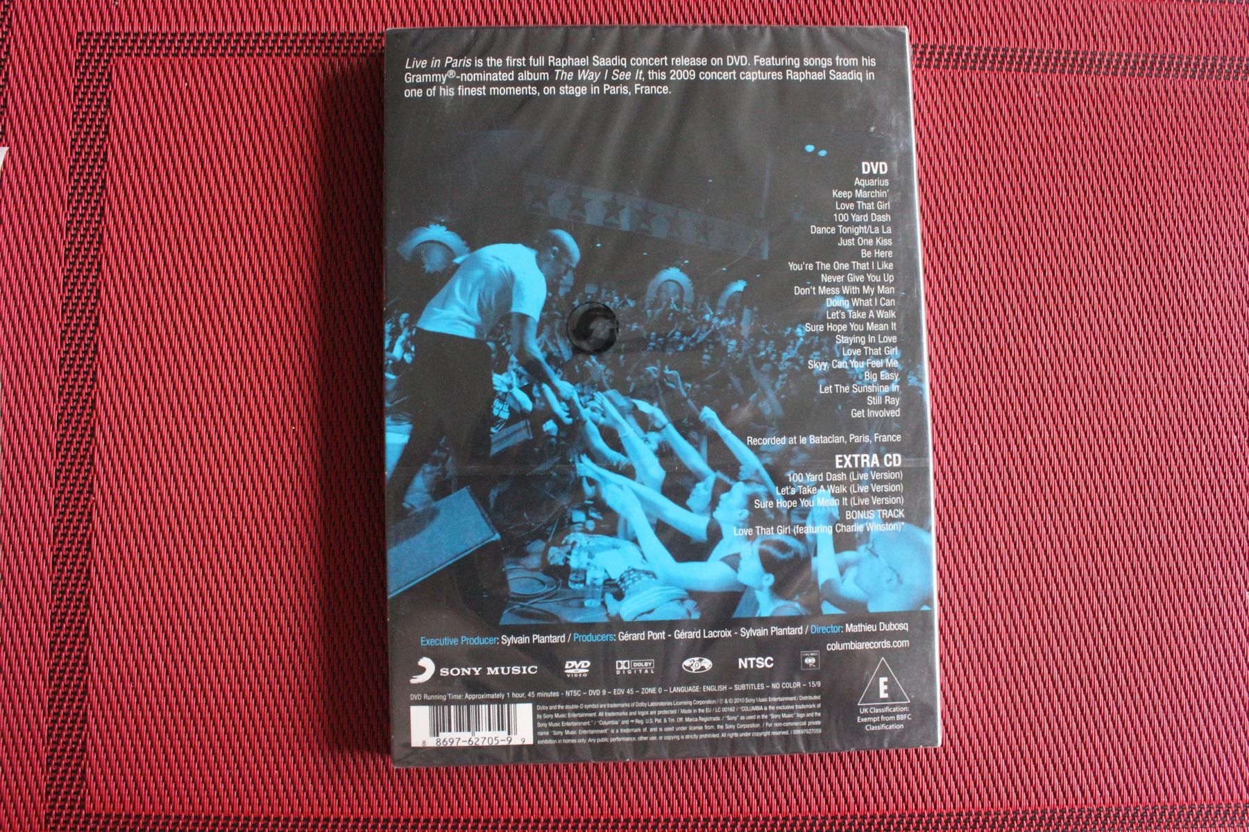 Tous les DVDs: RAPHAEL SAADIQ ""LIVE IN PARIS"" DVD+CD NEU+ – Neuf avec emballage d'origine à Geroldswil par Schlumpfine1973 1