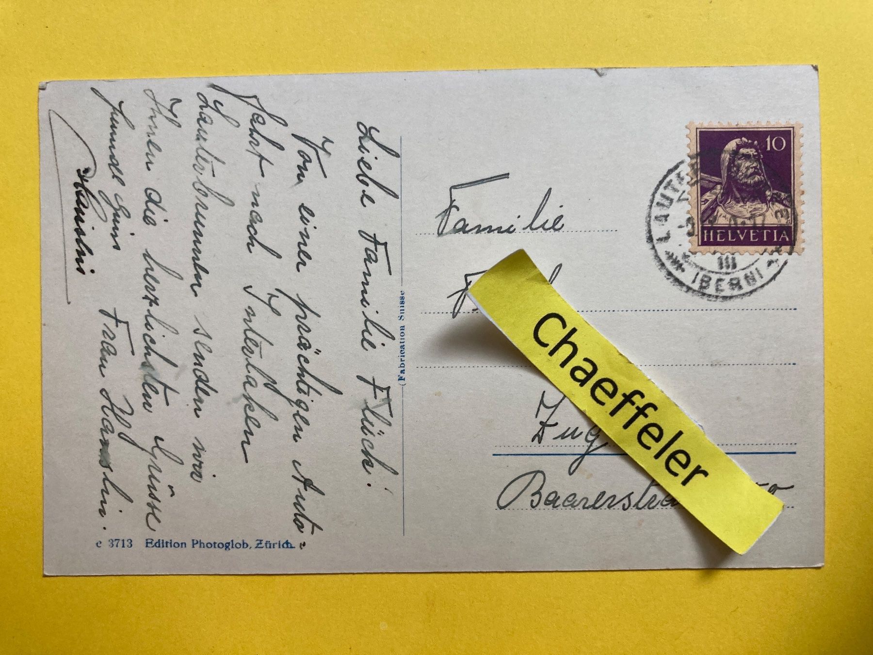 Cartoline postali: Lauterbrunnen mit Staubbach – Usato da Zürich venduto da Chaeffeler 1