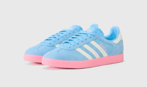 Adidas Scarpe da uomo: Original Adidas Gazelle, hellblau/pink, Gr. 45 – Nuovo (secondo la descrizione) da Siglistorf venduto da Tankgirly 1