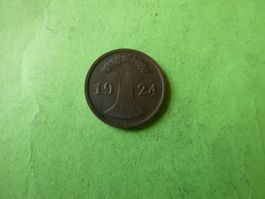 Dt. Reich 1924 J, 2 Rentenpfennig