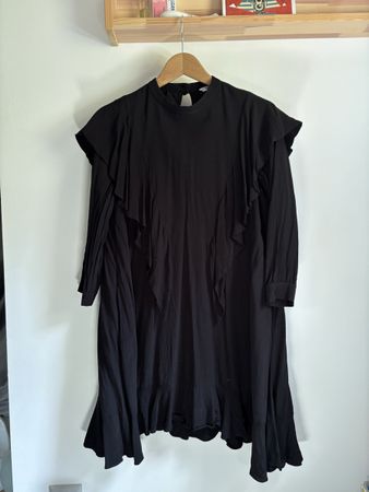 Wide other stories frilled dress 34