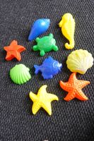 Sandkastenförmchen Set: Fisch Muscheln Schildkröte - 9 Stück