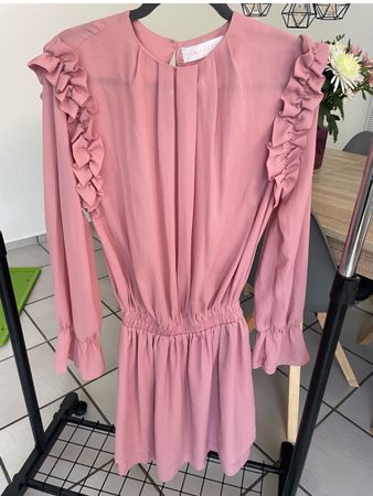 Süsses Sommerkleid, altrosa, Grösse M mit Volants