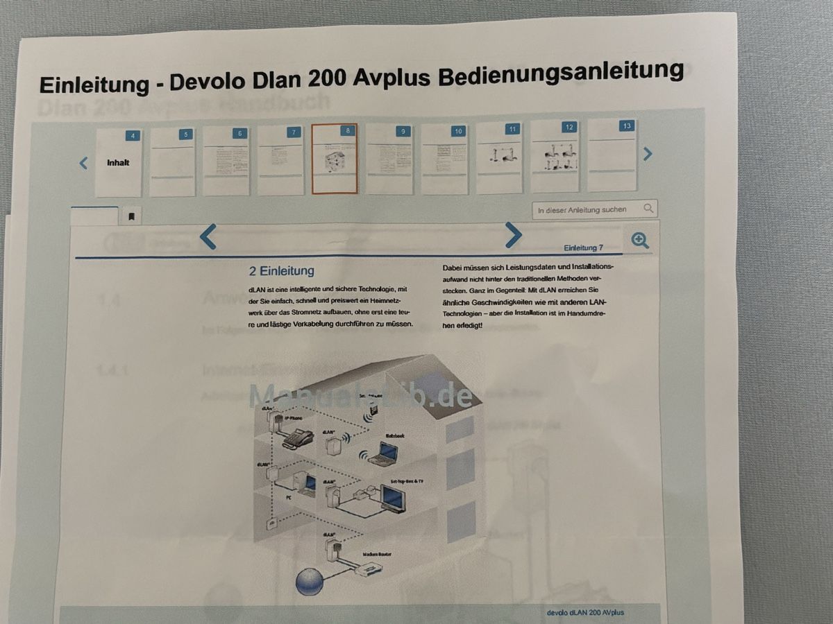 Devolo Wlan: Devolo DLan 200 Avplus Powerline Adapter Set 2er neu – Gebraucht aus Romanshorn von Handworker 2