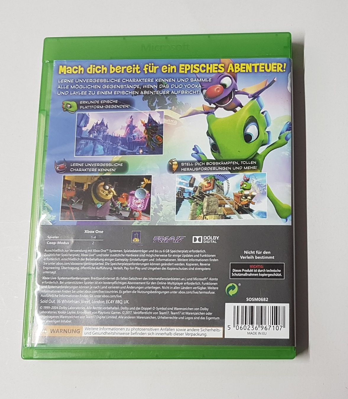 Microsoft Giochi: Yooka-Laylee  Xb One – Usato da Schüpfheim venduto da Games_Spielkonsolen 2