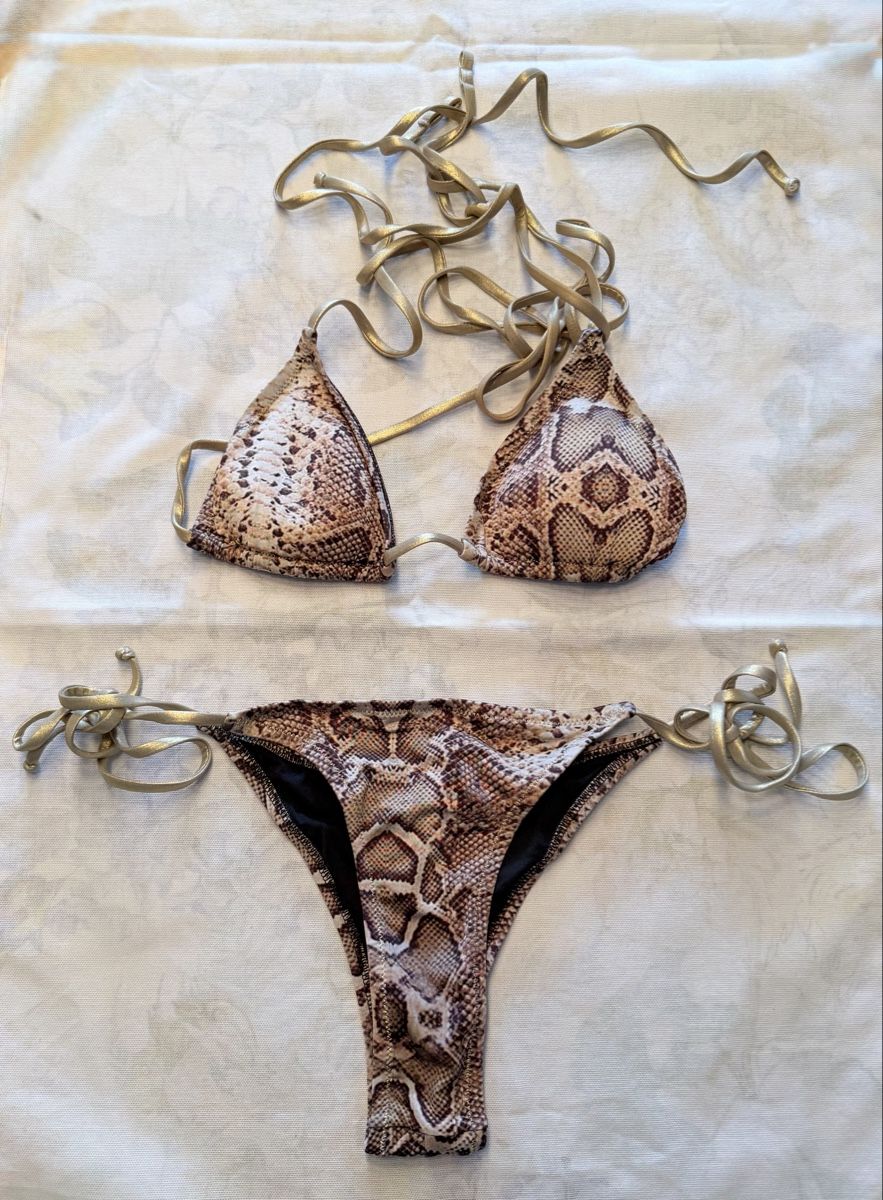 Costumi da bagno & Bikini: Snake Print Bikini von Reina Olga – Nuovo e nell'imballaggio originale da Gränichen venduto da Chanelsusi