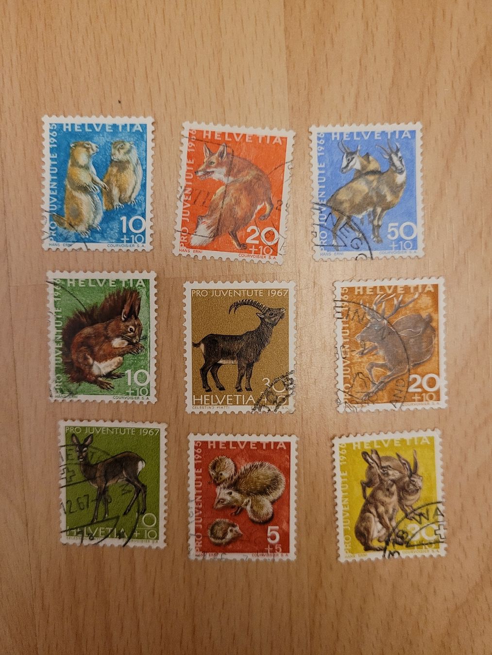 Tous les timbres: Briefmarken Helvetia Tiere – D'occasion à Inwil par Flower2325
