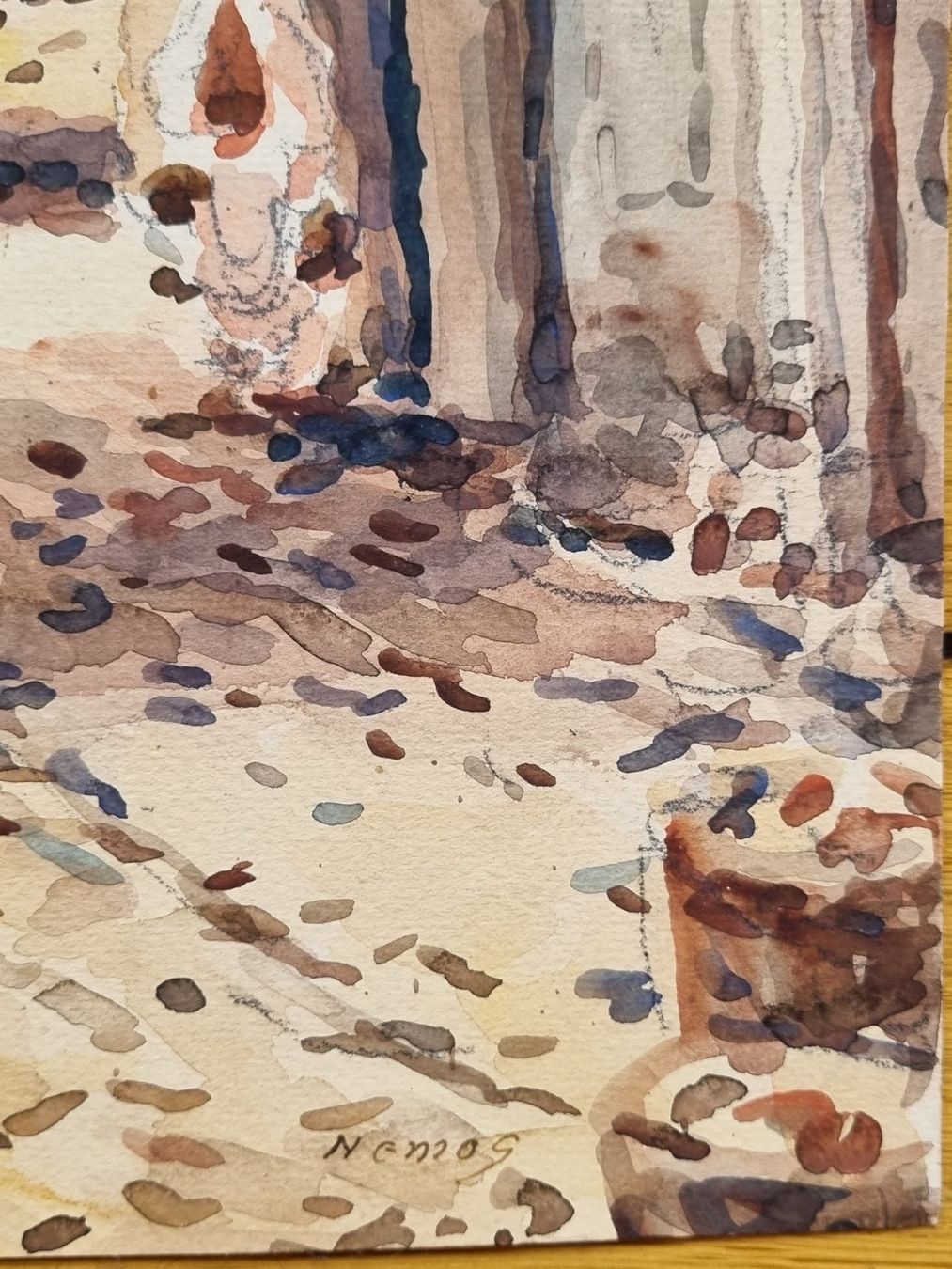 Gemälde: Aquarell "Orientalischer Markt", Signiert – Gebraucht aus Schaffhausen von Leveron13 3
