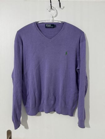 Polo Ralph Lauren Pullover lila Grösse L Baumwolle, oryginal