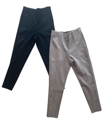 2x Zara leggings (Wildleder Look) Damen Gr. L