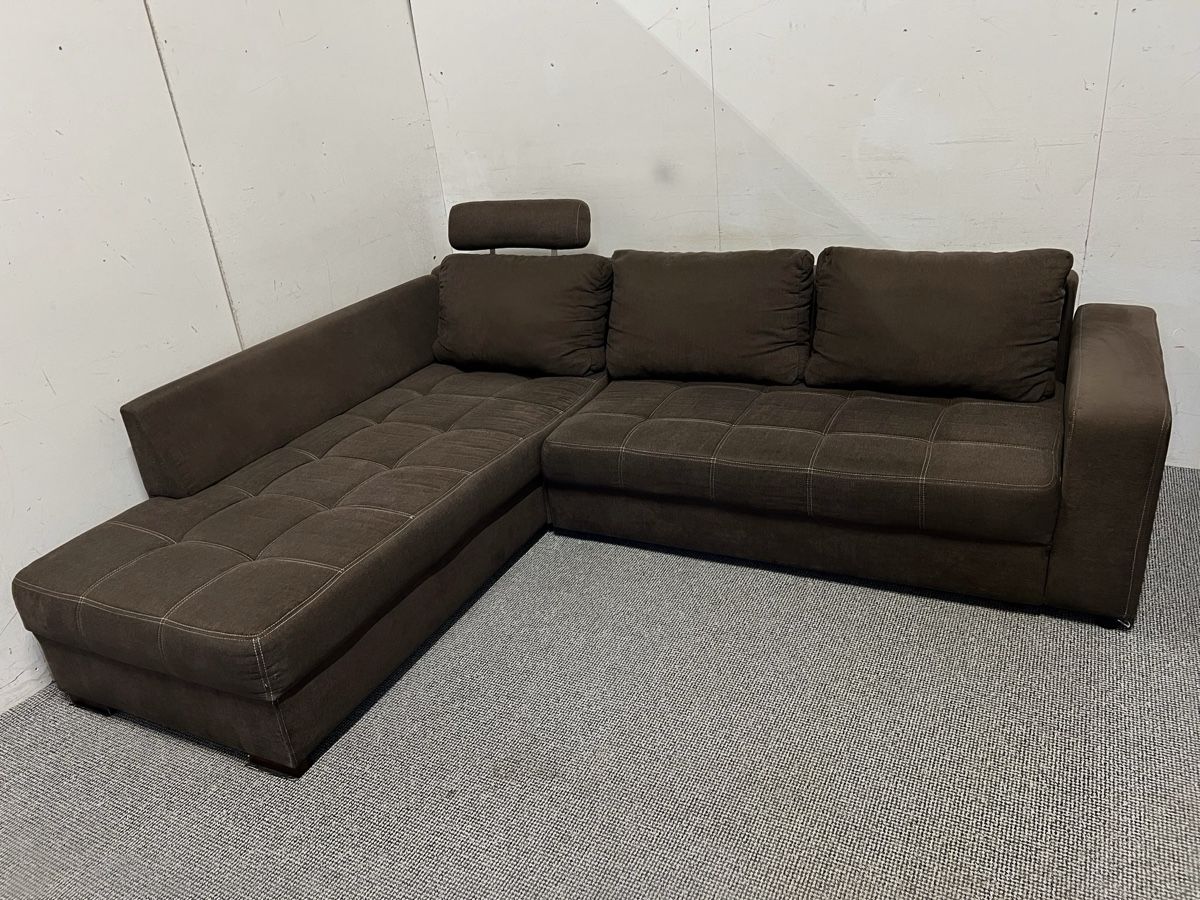 Divani: Gemütliches braunes Ecksofa – Usato da Thun venduto da mar_2d9w 1