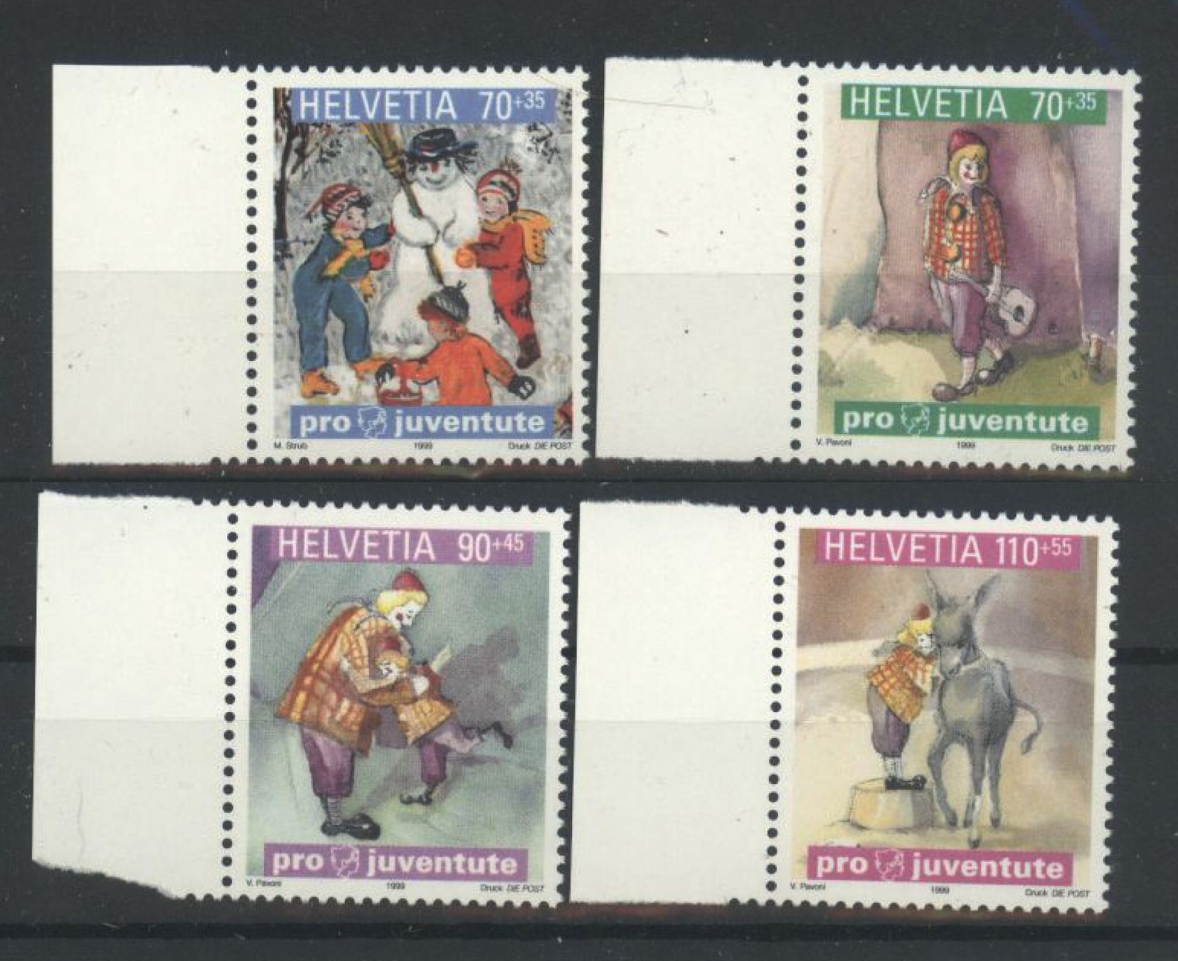 Tous les timbres: 1999, Pro Juventute ** – D'occasion à Willisau par Vollstempel