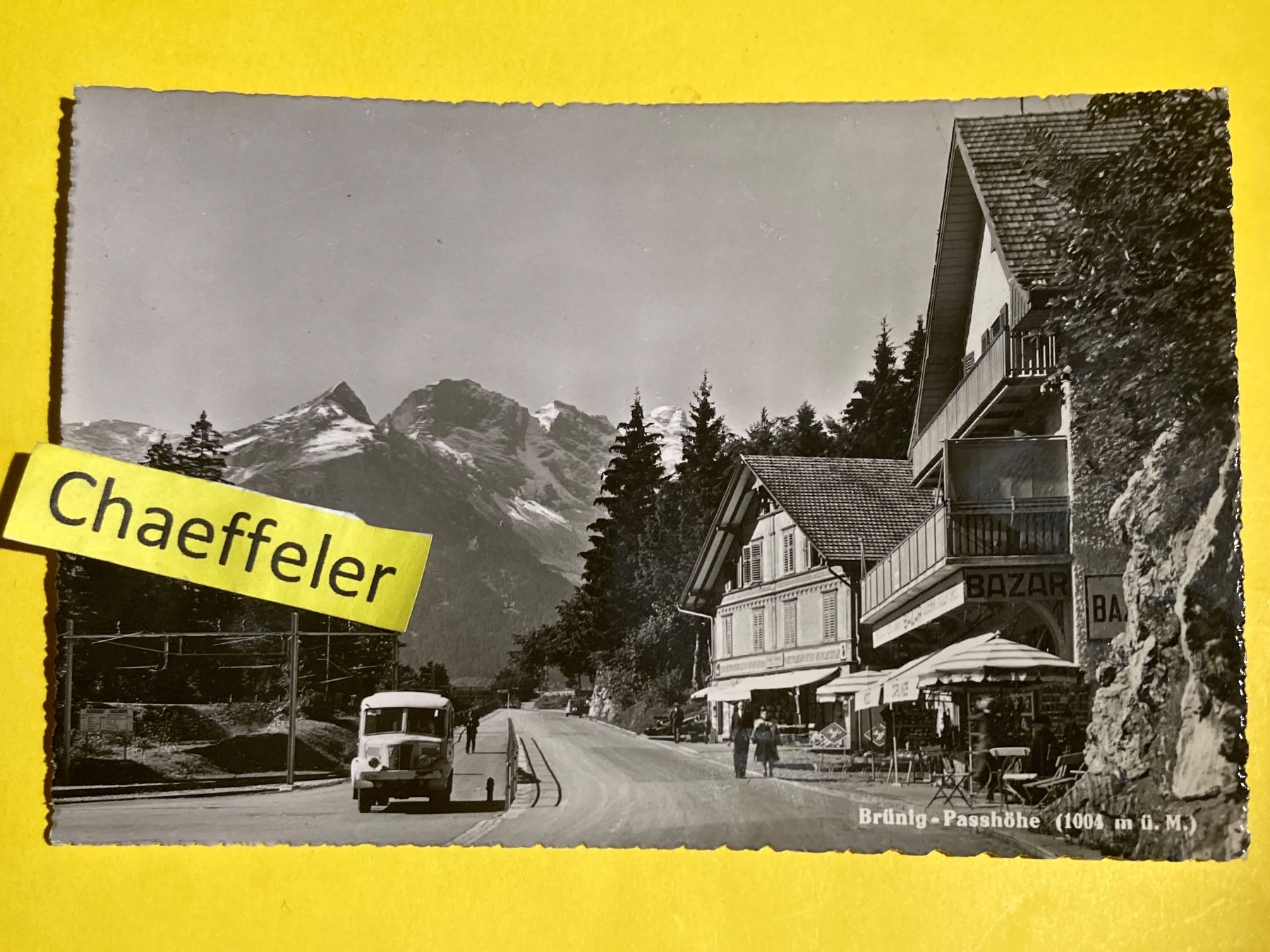 Cartoline postali: Brünig - Passhöhe – Usato da Zürich venduto da Chaeffeler
