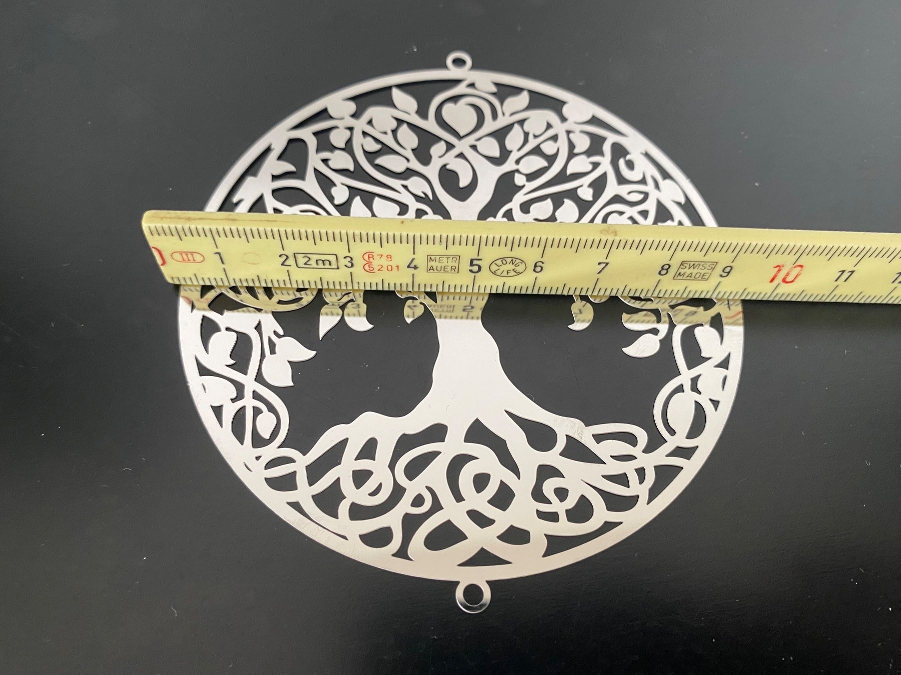 Tutte le decorazioni: 3x Baum des Lebens Metal 9,5 cm – Nuovo e nell'imballaggio originale da Spreitenbach venduto da Brockiland-Flohmarkt 3
