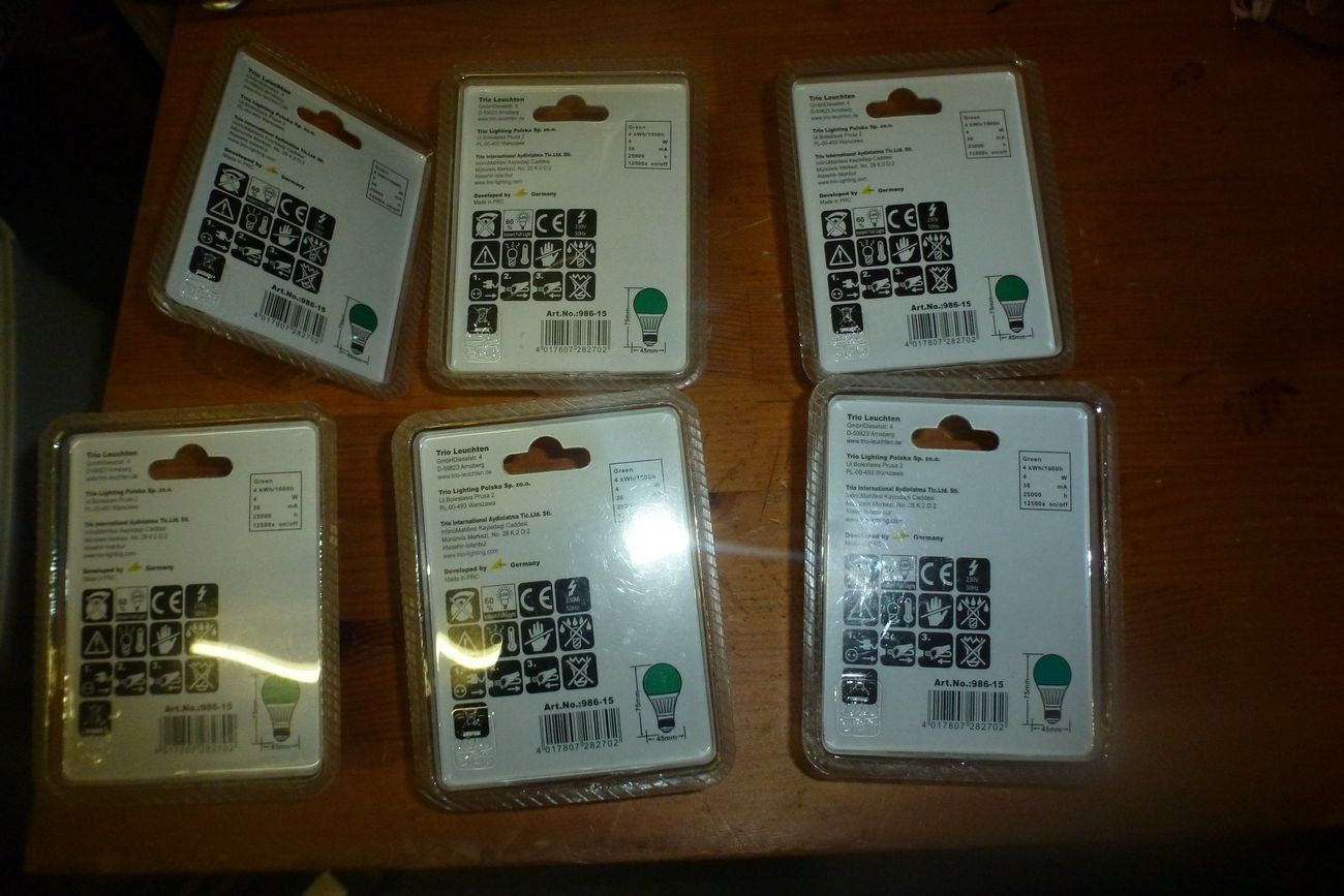 Lampade: 6 Grün Lampe ** E27 ** 4W – Nuovo e nell'imballaggio originale da Emmen venduto da newcar4you 2