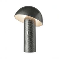 LED Tischleuchte, Akku, Pilz, 25 cm Höhe