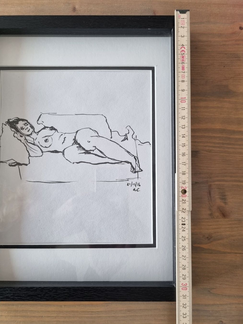 Gemälde: Beau petit nu moderne. Encre de chine. – Gebraucht aus Grand-Lancy von Evelyne010 6