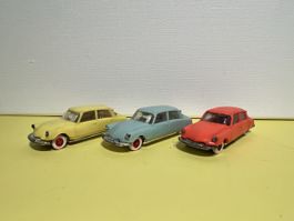 Norev 3x Citroen DS in 1/87