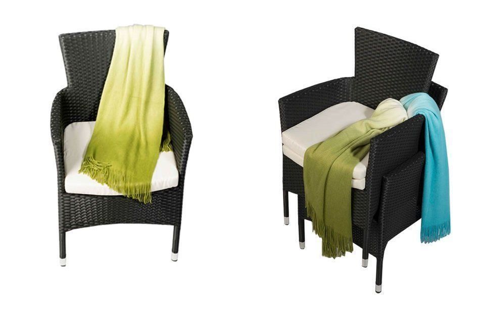 Tavoli: Rattan Gartentisch 8 Stühle stapelbar – Nuovo e nell'imballaggio originale da Bern venduto da rattan-lounge 4
