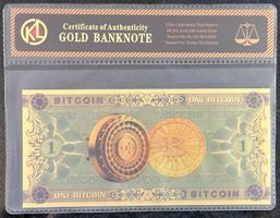 Bitcoin Gold Banknote 24K Sammlerstück – Jetzt bieten!