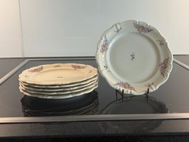 6 Dessertteller Porzellan Rosenthal Pompadour 1936 Deutsch