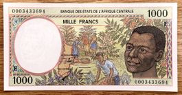 1000 Francs Kamerun 1994!!! UNC!!!