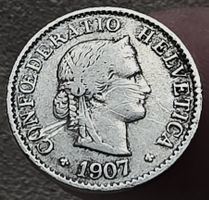 SCHWEIZ 5 RAPPEN 1907