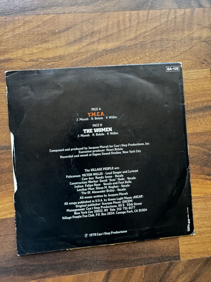Dischi in vinile: Village People - Y.M.C.A. - 7" Single - 70s – Usato da Rorbas venduto da BlackstarRecords 1