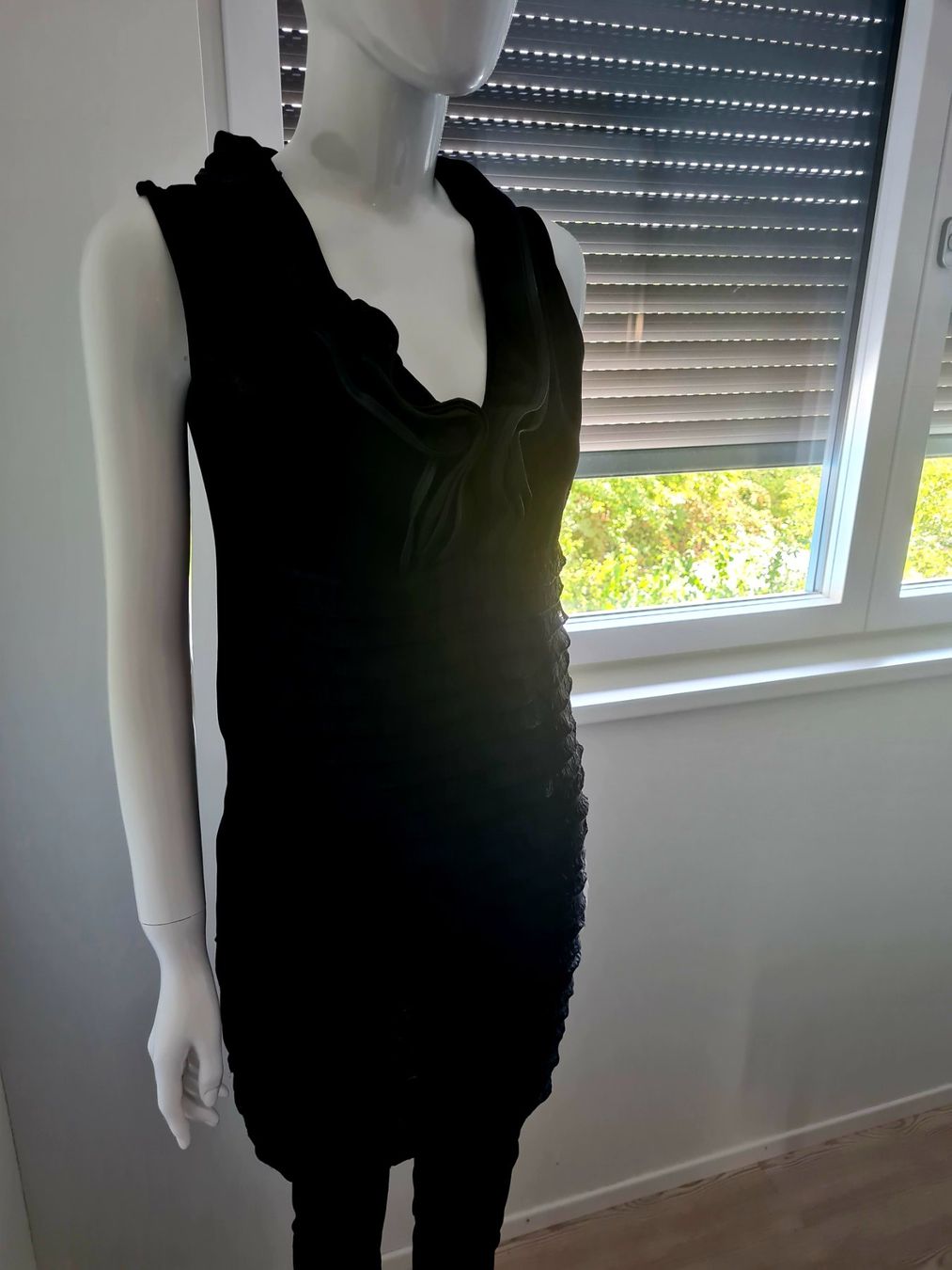 Top: Schwarzes Top/ Minikleid Gr. M elegant & schick – Usato da Schaffhausen venduto da Catboot01 1