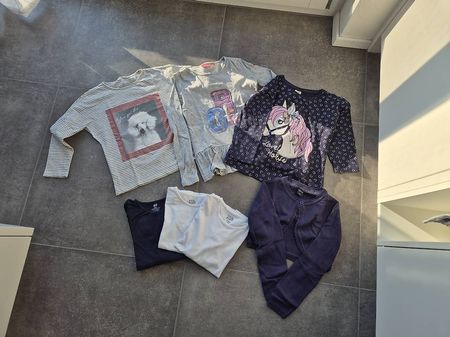 Langarmshirts und 1 Bolero 122/128