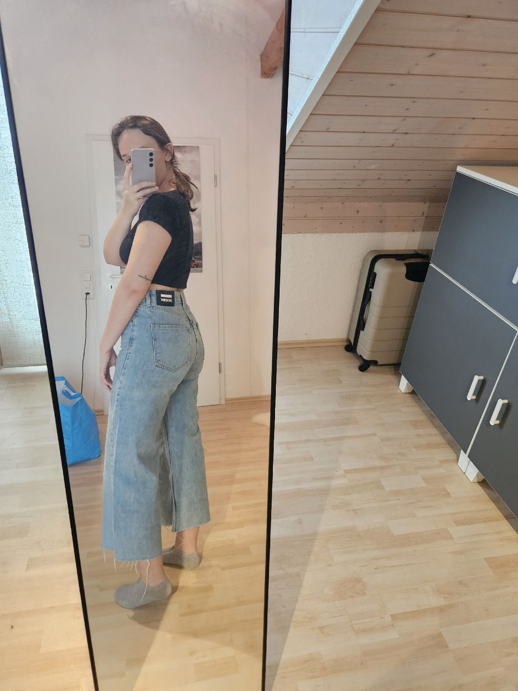 Jeans: Dr. Denim blaue Jeans wide leg – Usato da Niederwil AG venduto da Sillimini 3