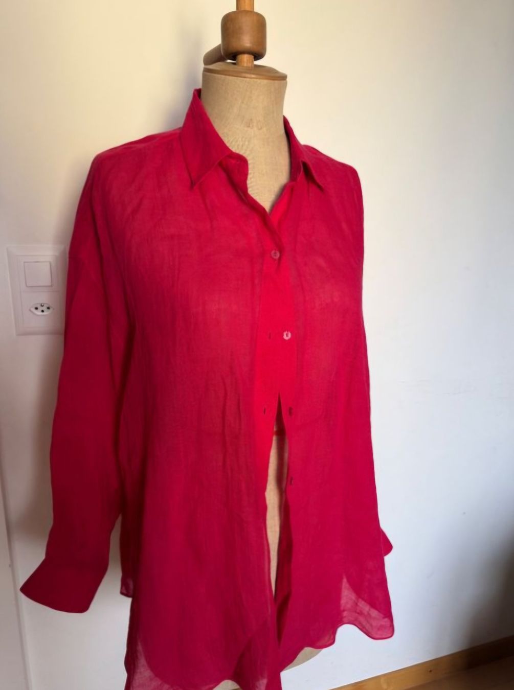 Massimo Dutti Blusen: Massimo Dutti Sommerbluse aus Leinen, Gr. L – Gebraucht aus Stäfa von Ildi